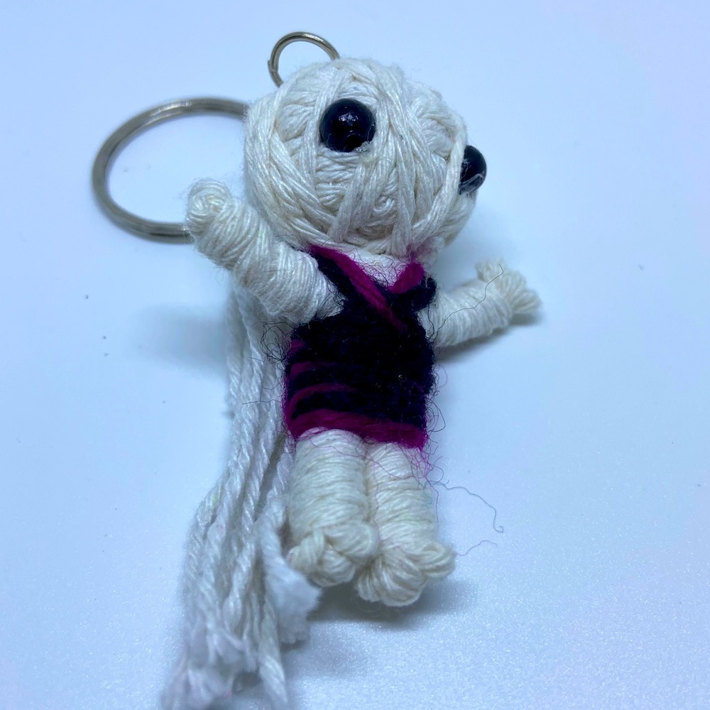Voodoo doll keychain